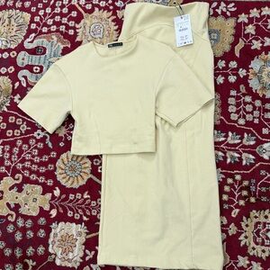 Zara Cream Two-Piece Set